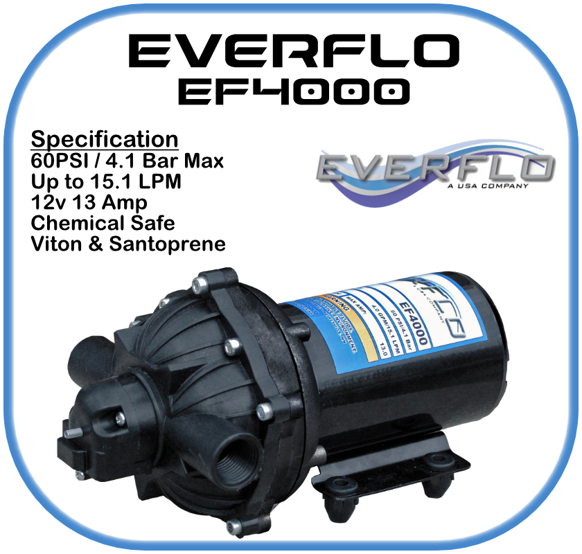 Everflo EF4000 Demand  Pump 12 Volt